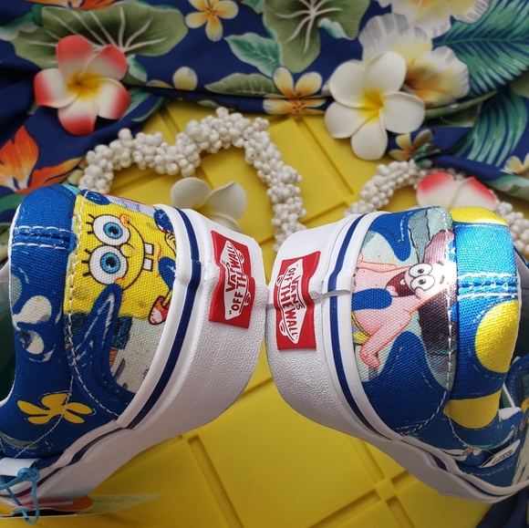 Vans Classic Slip-on 🌴🌺🍍Alohabob SpongeBob SquarePants Nickelodeon - Picture 3 of 5